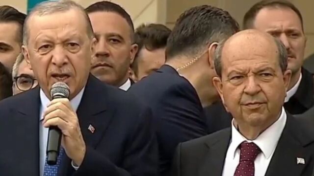 Ερντογάν στα εγκαίνια του προεδρικού συγκροτήματος του ψευδοκράτους: "Βάζουμε ακόμα μια σφραγίδα σε αυτά τα εδάφη"