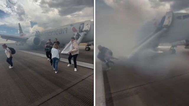 Πανικός σε πτήση της American Airlines: Το Boeing 737 τυλίχθηκε στις φλόγες στον διάδρομο προσγείωσης (Βίντεο)